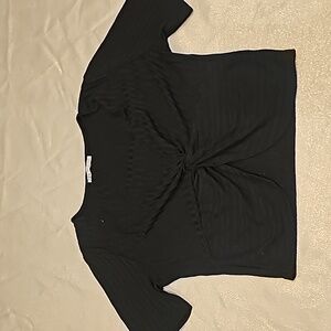 Black crop top by zara size M